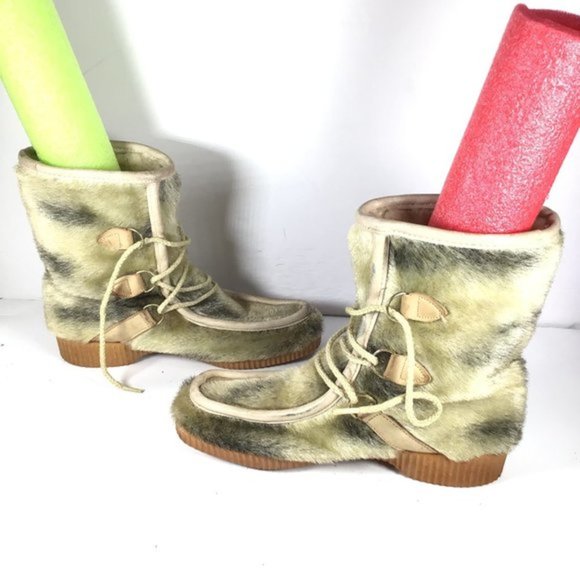 Dunham Winter Boots Tan/Black Size 7 - Picture 4 of 12